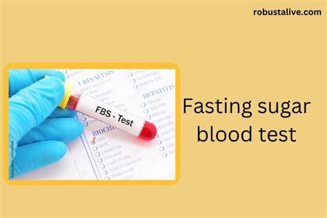 Fasting Sugar Blood Test – Testing and Healthy levels