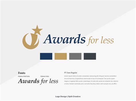 Logo Design Awards For Less by Lance Drew on Dribbble