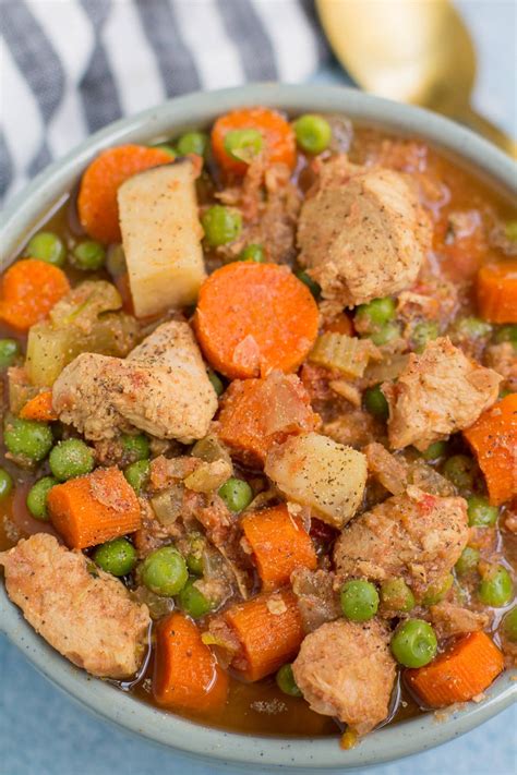 Slow Cooker Chicken Stew - The Clean Eating Couple