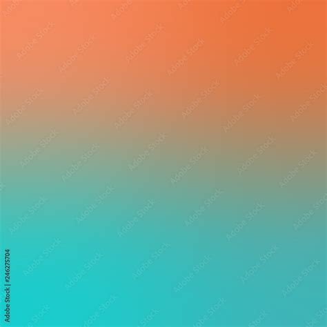 Orange Teal Trendy Gradient Background. Defocused Soft Blurred Backdrop ...