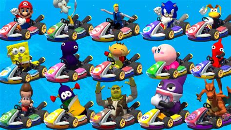 Mario Kart 9: Ultimate Meme Edition - All Characters! - YouTube