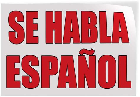 Amazon.com: se habla espanol sign