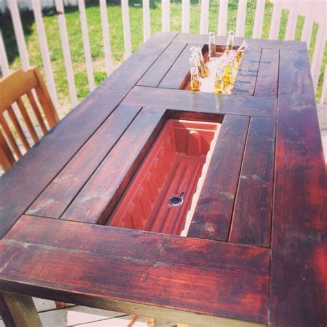 Cool idea | Home projects, Deck table, Home diy