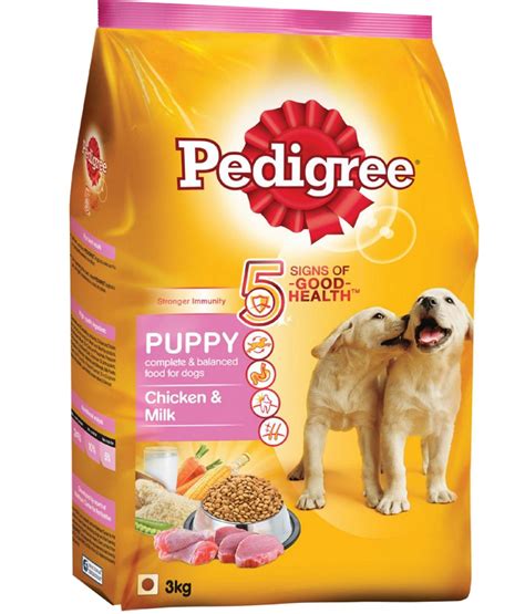 Pedigree Puppy Dog Food Chicken & Milk, (3 kg) | Poshaprani.com