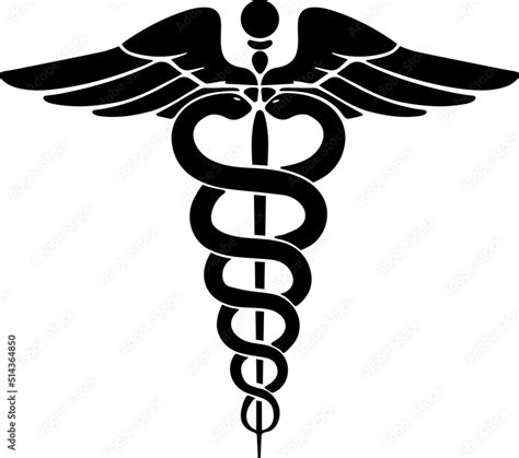 Medical Snake Caduceus Logo. Medical logo Vector Isolated on White ...