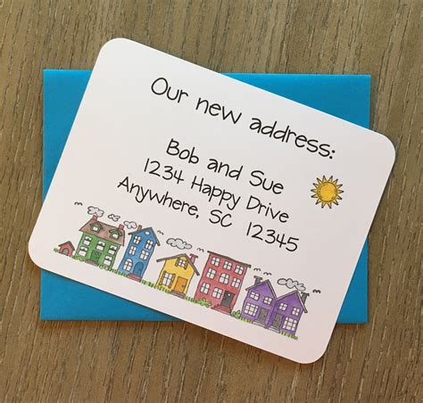 Change of Address Cards Custom Moving Cards New Address - Etsy