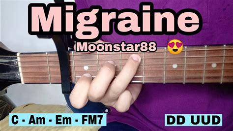 Migraine - Moonstar88 (EASY GUITAR TUTORIAL) - YouTube