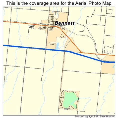 Aerial Photography Map of Bennett, CO Colorado