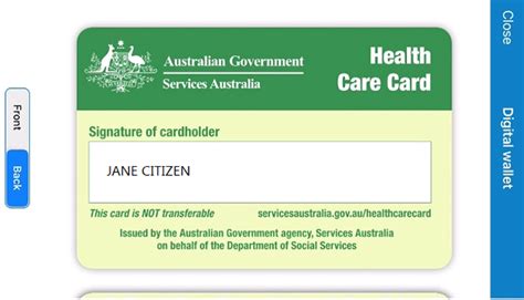 Digital card - Low Income Health Care Card - Services Australia