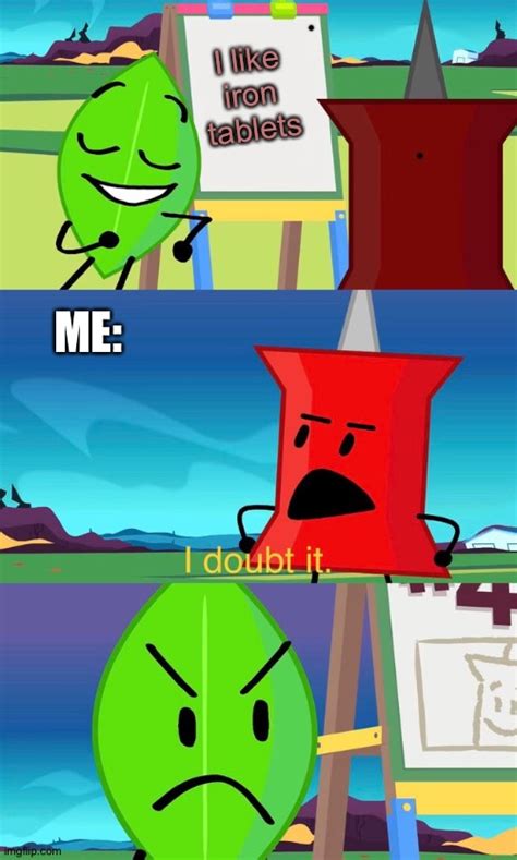 bfdi i doubt it Memes & GIFs - Imgflip