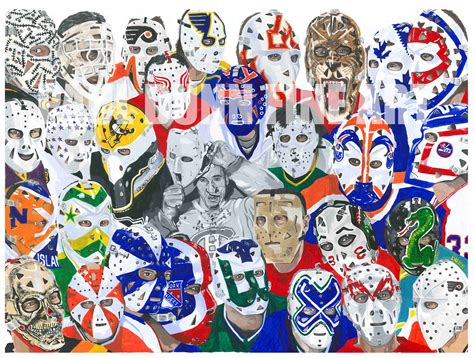 Hockey Goalie Mask Art Print - Etsy