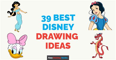 39 Easy Disney Drawing Tutorials: Draw Disney Princesses and Characters