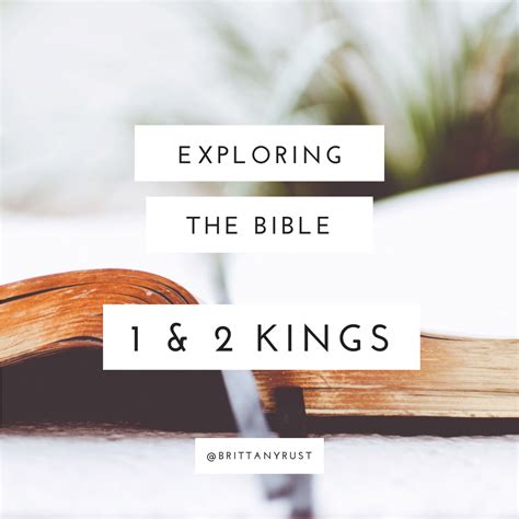 Exploring the Bible // 1 & 2 Kings — Brittany Rust