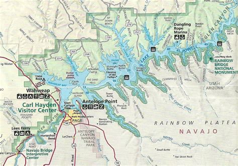 Map of Glen Canyon - Lake Powell, 2013 | Lake Powell, formed… | Flickr