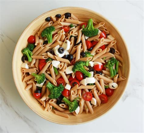 Whole wheat pasta salad - Cherries in June