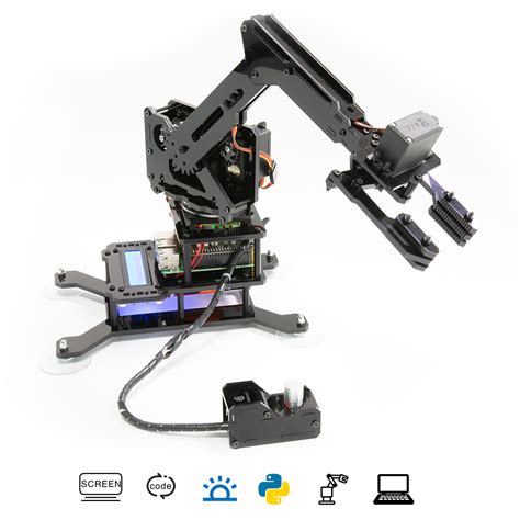 Adeept RaspArm 4-DOF Robotic Arm Kit for Raspberry Pi 4/3 Model B/B+/2B ...