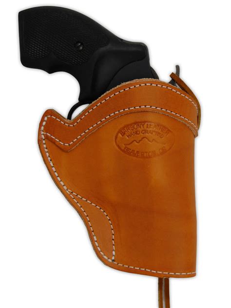 Tan Leather Western Holster for 2" Snub Nose 22 38 357 41 44 Revolvers