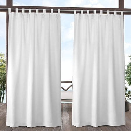 Amazon.com: Outdoor Linen Sheer Curtains for Patio Waterproof - Indoor ...