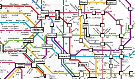 The Tokyo Subway Map by Walking Times | Tokyo Cheapo