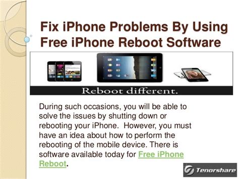 Fix iPhone Problems By Using Free iPhone Reboot Software