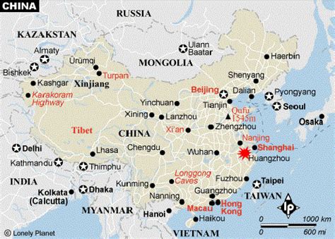 Map China Cities: Cities in China