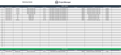 Marketing Calendar Template for Excel (Free Download)