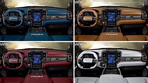 2025 Ram 1500 REV Truck Gets Imagined With the Most Colorful Interior ...