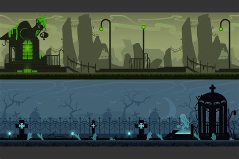 Free Halloween 2D Game Backgrounds - CraftPix.net