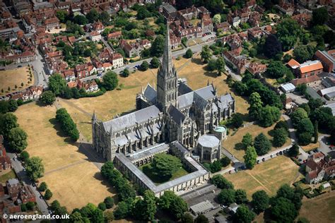 aeroengland | aerial photograph of Salisbury Cathedral Wiltshire ...