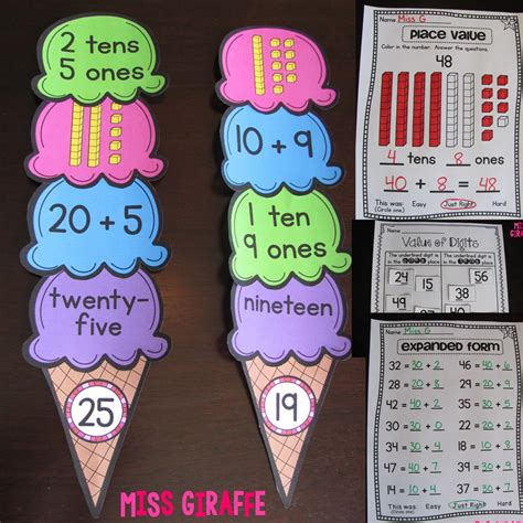 Miss Giraffe's Class: First Grade Math Ideas for the Entire Year!