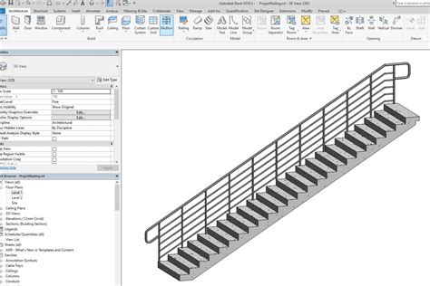 Revit Download Railing - Bim Models Of Stair Railings Caddetails / Use ...