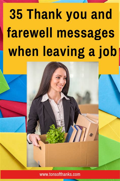 35 Farewell Thank You Messages For Coworkers When Leaving a Job ...