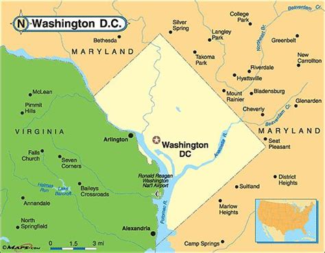 Map Of Maryland And Washington Dc - London Top Attractions Map