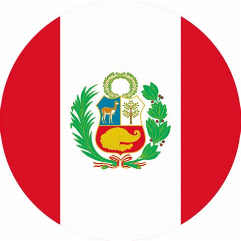 Peru Flag Map PNG