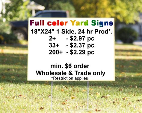 Wholesale Yard Signs | 18x24 Yard Signs | Direct Banner Printing