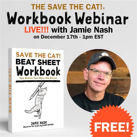 Free Webinar: Kickstart Your Story - The Save the Cat!® Workbook LIVE ...