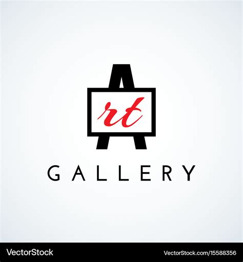 Art gallery logo Royalty Free Vector Image - VectorStock