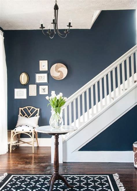 Beautiful navy entryway: paint is Sherwin Williams Naval, part of the ...