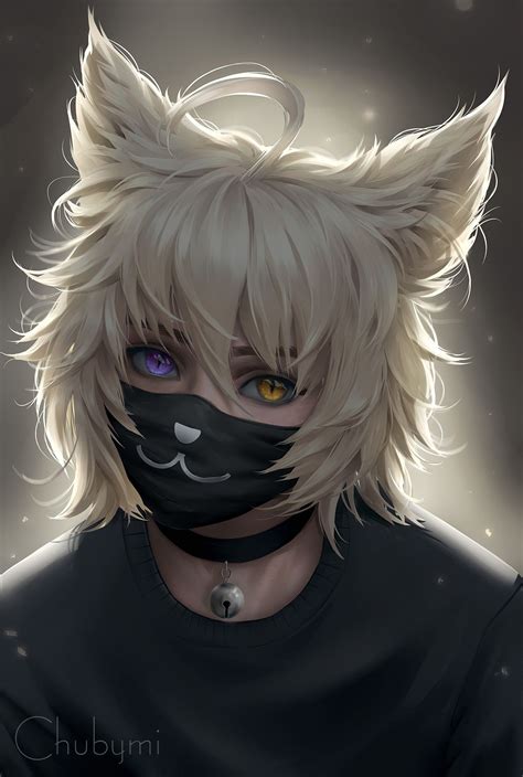 ArtStation - Cute boy, Chuby Mi Anime Wolf, Anime Cat Boy, Gato Anime ...