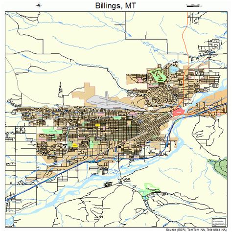 Billings Montana Street Map 3006550