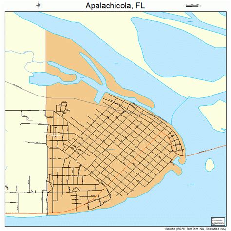 Apalachicola Florida Street Map 1201625