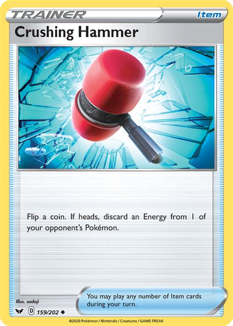 Crushing Hammer Sword & Shield Pokemon Card | Pikawiz