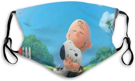 Snoopy Face Mask Cartoon Adjustable Facial Reusable Dustproof Washable ...