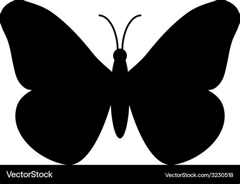 Butterfly silhouette Royalty Free Vector Image