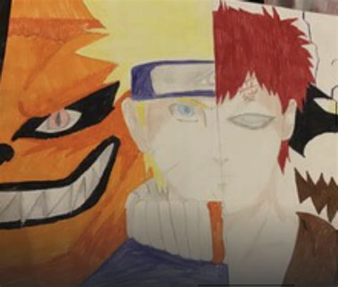 Dessin Naruto vs gaara