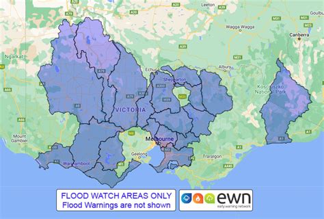 VIC Flood Watch: Parts of Victoria - ewn.com.au Alert