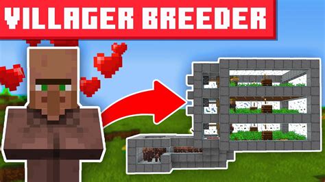 Minecraft Villager Breeder Design