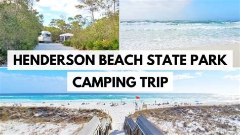 Florida Panhandle camping! Henderson Beach State Park campground 🌞 ...