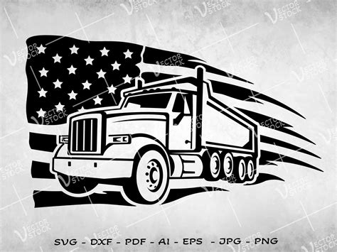 US Dump Truck SVG, Truck SVG, Construction SVG, Trucker Svg