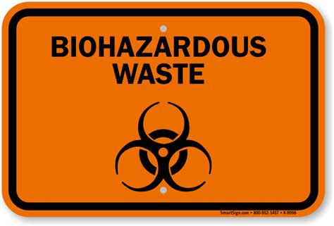 Biohazardous Waste Sign | Ships In 24 Hours, SKU: K-9998 - MySafetySign.com